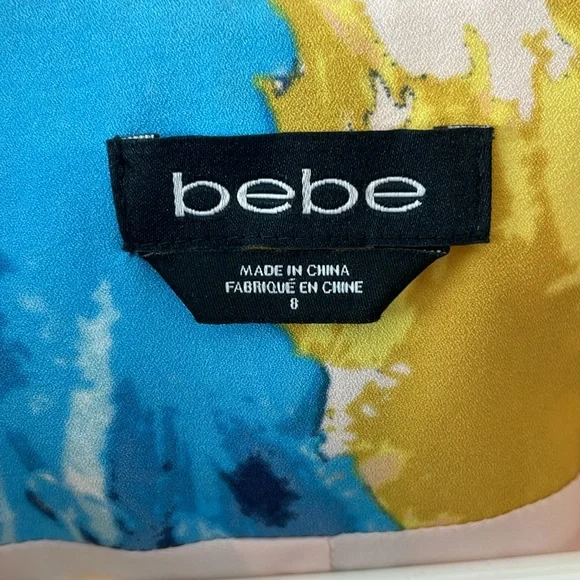 Bebe Colorful Floral Blazer Woman’s size 8 - Picture 3 of 10